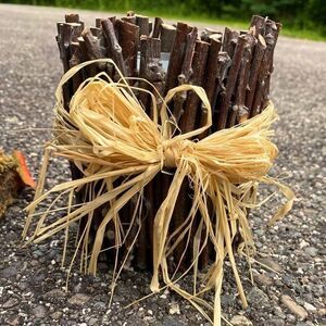 Handmade Wooden Pencil Holder
Real Wood on Metal Can 
Adorable and Rustic
